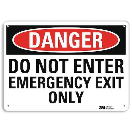 Exit Sign, Recycled Plastic, 14