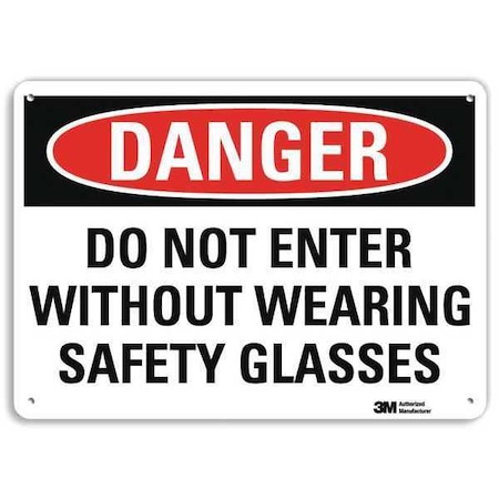 Plastic Danger Sign, 4 Holes, 14
