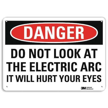 Plastic Danger Sign, 4 Holes, 10
