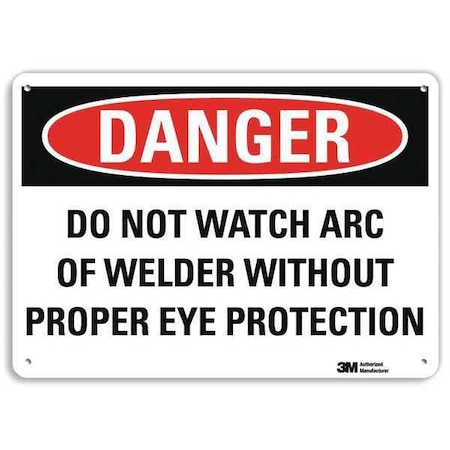 Plastic Danger Sign, 4 Holes, 14