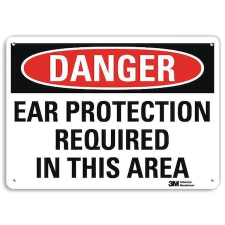 Danger Sign, 4 Hole Mount, 10in W x 7in H, U3-1390-RA_10X7 MPN:U3-1390-RA_10X7