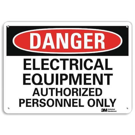 Plastic Danger Sign, 4 Holes, 10