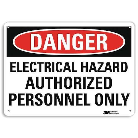 Plastic Danger Sign, 4 Holes, 14