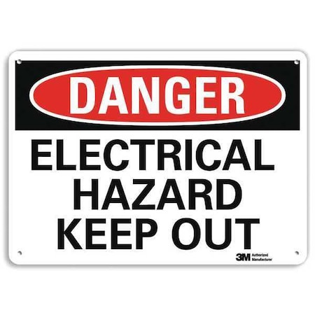 Plastic Danger Sign, 4 Holes, 10