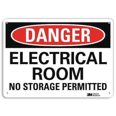 Plastic Danger Sign, 4 Holes, 10