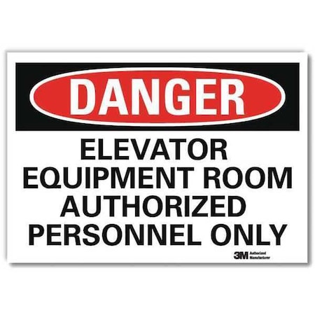 Danger Sign, 7 in H, 10 in W, Reflective Sheeting, Vertical Rectangle, English, U3-1416-RD_10X7 MPN:U3-1416-RD_10X7