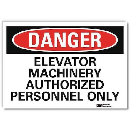 Danger Sign, 7 in H, 10 in W, Reflective Sheeting, Vertical Rectangle, English, U3-1417-RD_10X7 MPN:U3-1417-RD_10X7