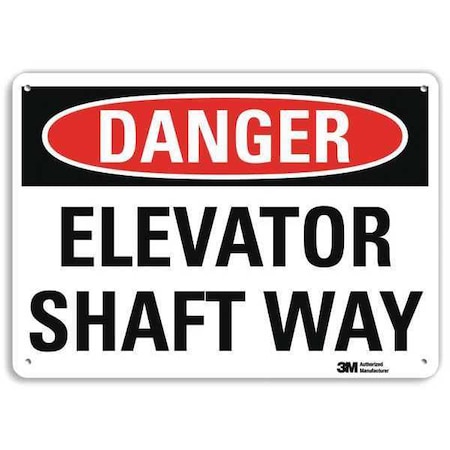 Danger Sign, 10 in H, 14 in W, Plastic, Horizontal Rectangle, English, U3-1420-NP_14X10 MPN:U3-1420-NP_14X10