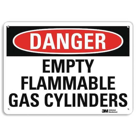 Danger Sign, 7 in H, 10 in W, Plastic, Vertical Rectangle, English, U3-1423-NP_10X7 MPN:U3-1423-NP_10X7
