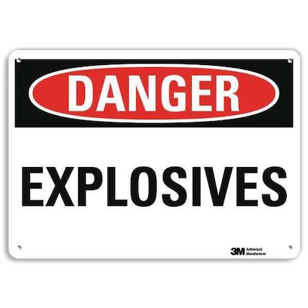 Danger Sign, 10 in H, 14 in W, Plastic, Horizontal Rectangle, English, U3-1436-NP_14X10 MPN:U3-1436-NP_14X10