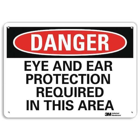 Plastic Danger Sign, 4 Holes, 14