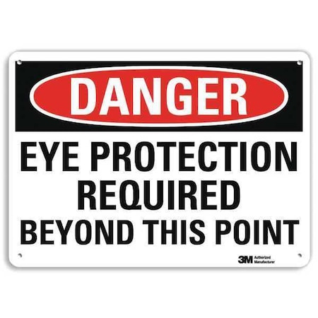 Plastic Danger Sign, 4 Holes, 14