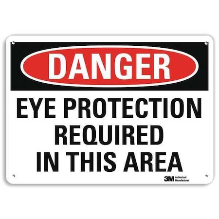 Plastic Danger Sign, 4 Holes, 10