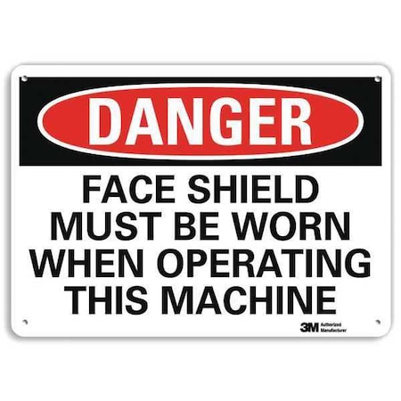 Plastic Danger Sign, 4 Holes, 14
