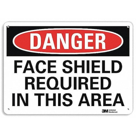 Plastic Danger Sign, 4 Holes, 10