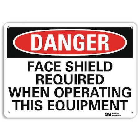 Plastic Danger Sign, 4 Holes, 14