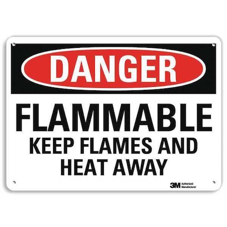 Danger Sign, 10 in H, 14 in W, Plastic, Horizontal Rectangle, English, U3-1482-NP_14X10 MPN:U3-1482-NP_14X10