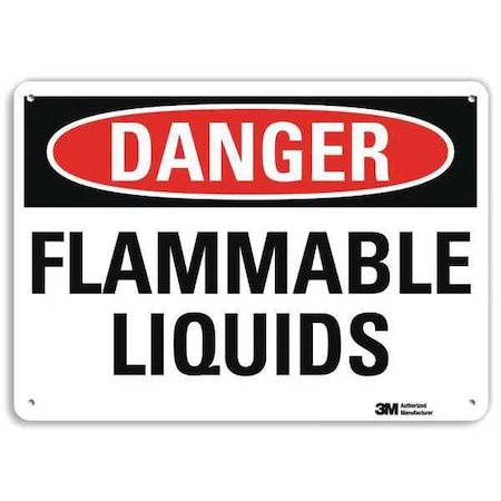 Danger Sign, 10 in H, 14 in W, Plastic, Horizontal Rectangle, English, U3-1484-NP_14X10 MPN:U3-1484-NP_14X10
