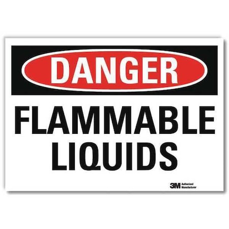 Danger Sign, 10 in H, 14 in W, Horizontal Rectangle, English, U3-1484-RD_14X10 MPN:U3-1484-RD_14X10