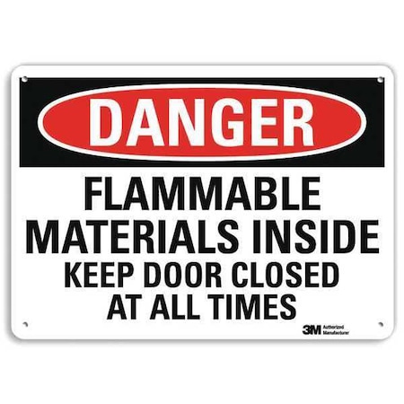 Danger Sign, 10 in H, 14 in W, Plastic, Horizontal Rectangle, English, U3-1499-NP_14X10 MPN:U3-1499-NP_14X10