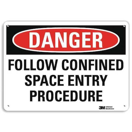 Plastic Danger Sign, 4 Holes, 14