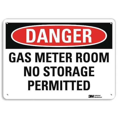 Danger Sign, 10 in H, 14 in W, Plastic, Horizontal Rectangle, English, U3-1530-NP_14X10 MPN:U3-1530-NP_14X10