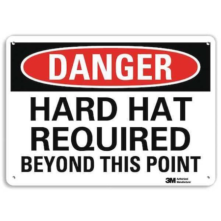 Plastic Danger Sign, 4 Holes, 10