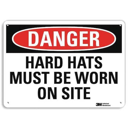 Plastic Danger Sign, 4 Holes, 10
