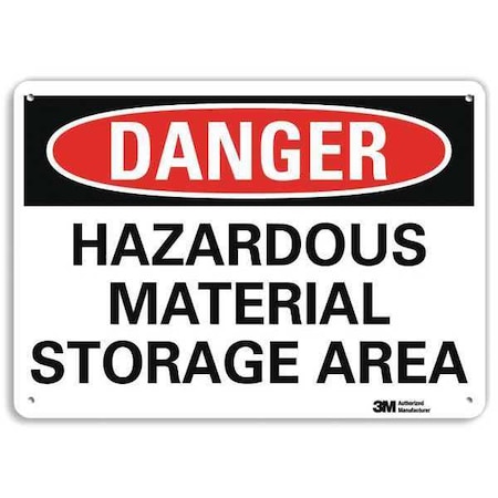 Danger Sign, 7 in H, 10 in W, Plastic, Vertical Rectangle, English, U3-1572-NP_10X7 MPN:U3-1572-NP_10X7