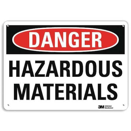 Danger Sign, 10 in H, 14 in W, Horizontal Rectangle, English, U3-1574-NA_14x10 MPN:U3-1574-NA_14x10