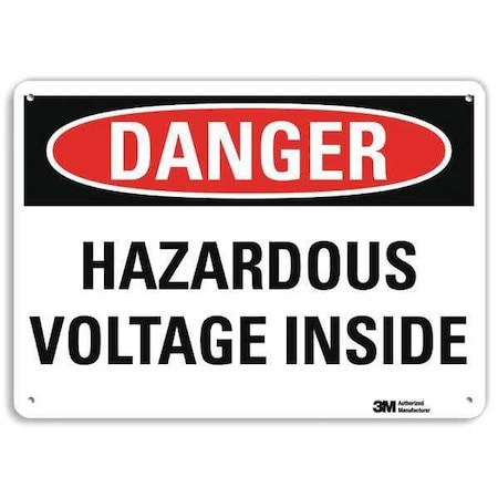 Plastic Danger Sign, 4 Holes, 10