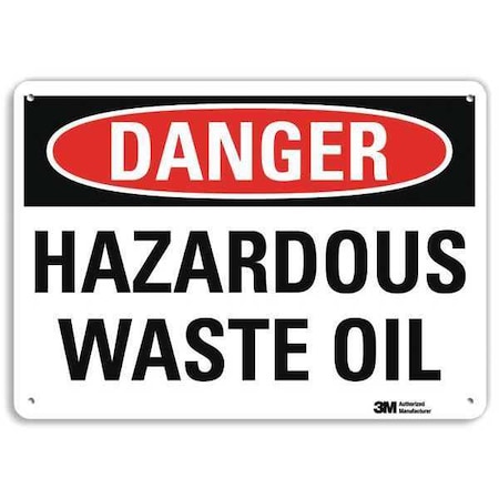 Danger Sign, 10 in H, 14 in W, Plastic, Horizontal Rectangle, English, U3-1580-NP_14X10 MPN:U3-1580-NP_14X10