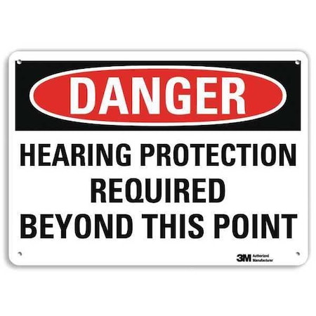 Plastic Danger Sign, 4 Holes, 14
