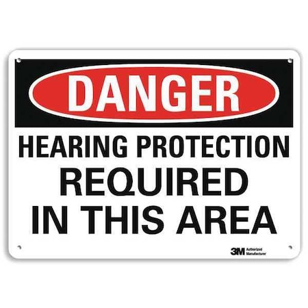 Plastic Danger Sign, 4 Holes, 14