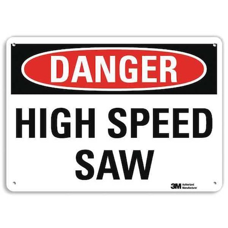 Danger Sign, 10 in Height, 14 in Width, Plastic, Horizontal Rectangle, English MPN:U3-1599-NP_14X10