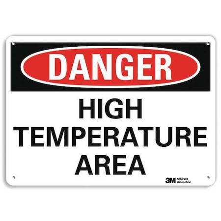 Danger Sign, 10 in H, 14 in W, Plastic, Horizontal Rectangle, English, U3-1600-NP_14X10 MPN:U3-1600-NP_14X10