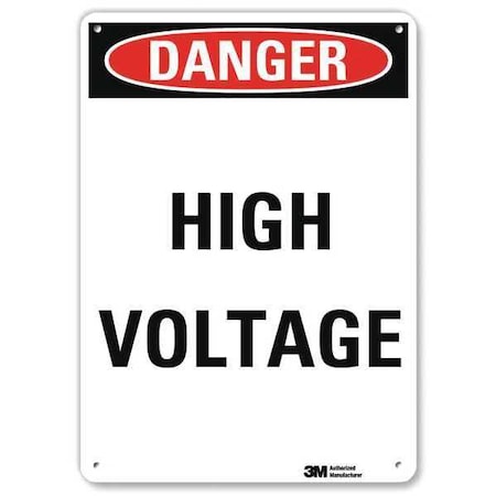 Plastic Danger Sign, 4 Holes, 7