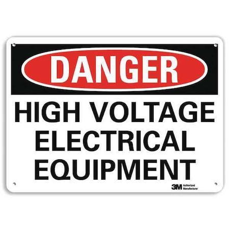 Plastic Danger Sign, 4 Holes, 14
