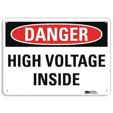 Plastic Danger Sign, 4 Holes, 10