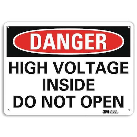 Plastic Danger Sign, 4 Holes, 14
