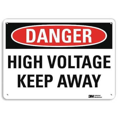 Plastic Danger Sign, 4 Holes, 10
