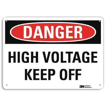 Plastic Danger Sign, 4 Holes, 10