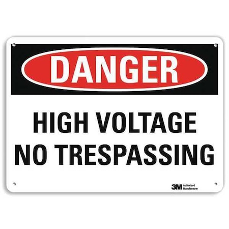 Plastic Danger Sign, 4 Holes, 10