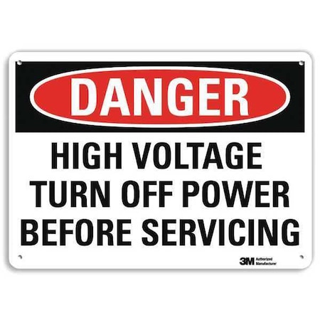 Plastic Danger Sign, 4 Holes, 10