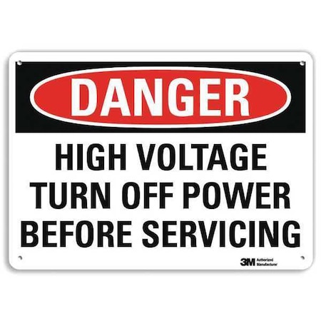 Plastic Danger Sign, 4 Holes, 14