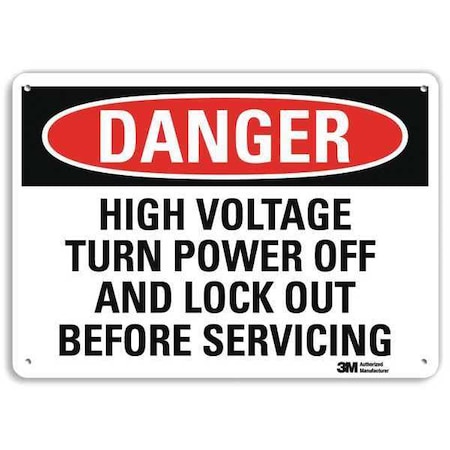 Plastic Danger Sign, 4 Holes, 14