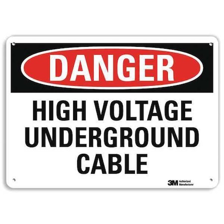 Plastic Danger Sign, 4 Holes, 14