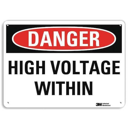 Plastic Danger Sign, 4 Holes, 10