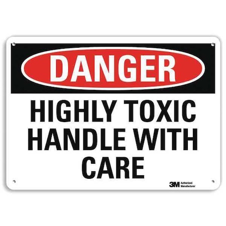 Danger Sign, 7 in H, 10 in W, Plastic, Vertical Rectangle, English, U3-1647-NP_10X7 MPN:U3-1647-NP_10X7