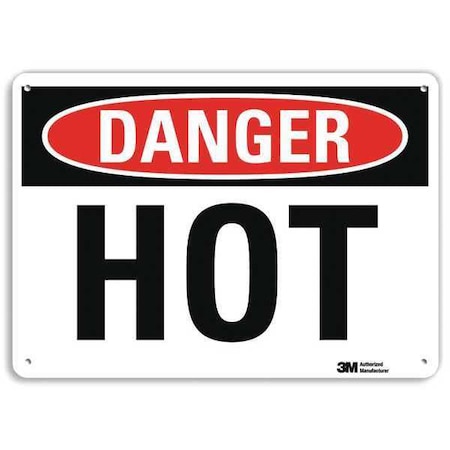 Danger Sign, 10 in H, 14 in W, Plastic, Horizontal Rectangle, English, U3-1649-NP_14X10 MPN:U3-1649-NP_14X10